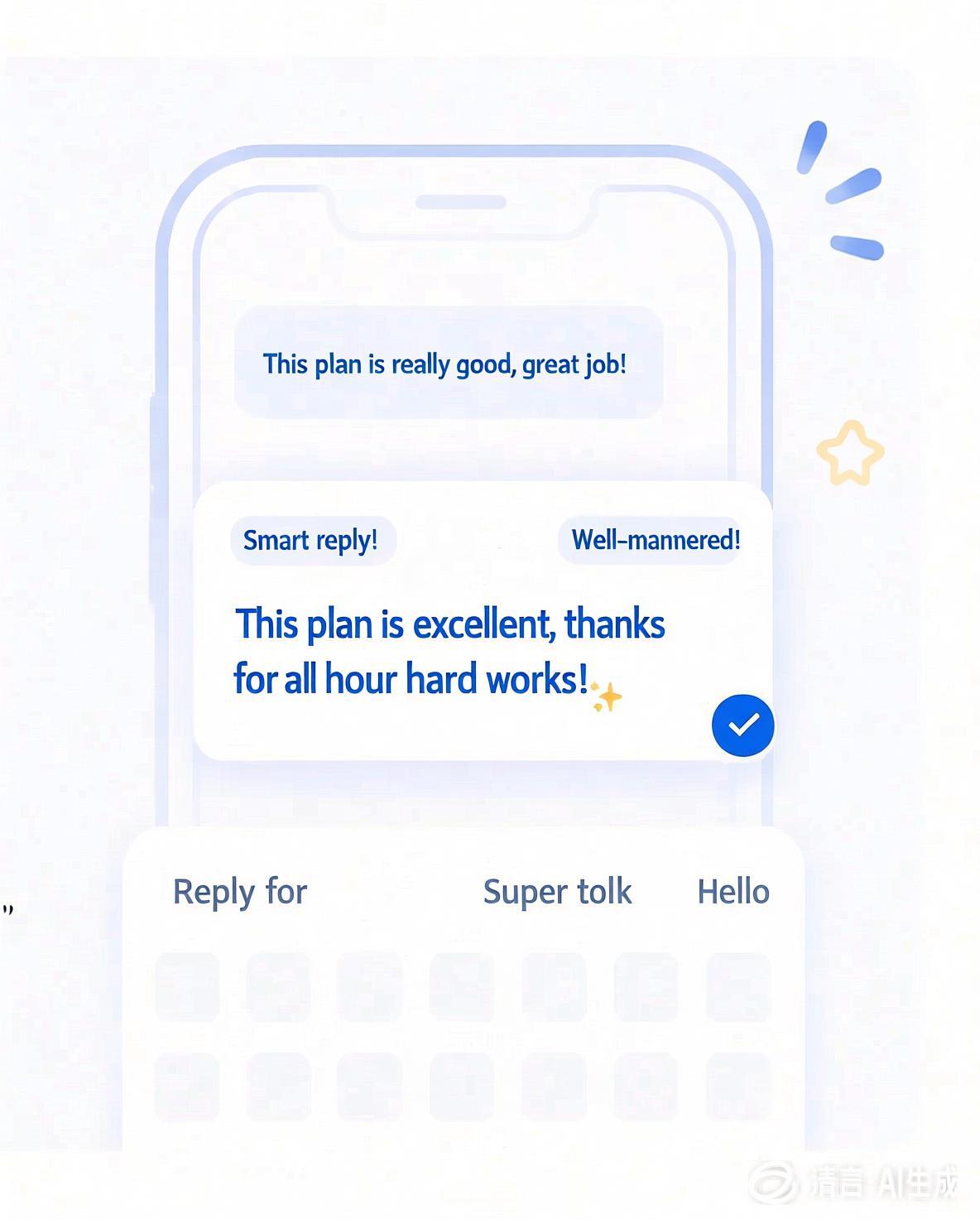 MOJIKEY AI keyboard with smart reply suggestions